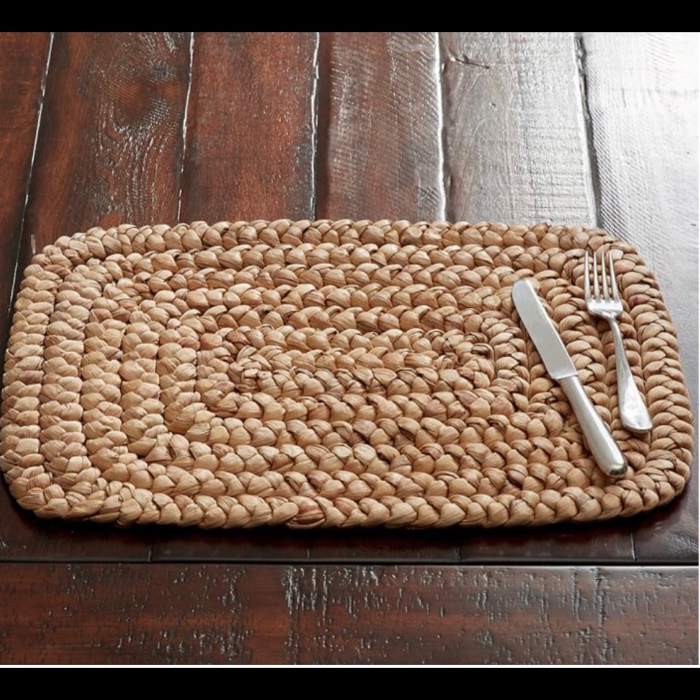 Hyacinth Placemats from Pottery Barn NWT